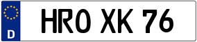 Truck License Plate